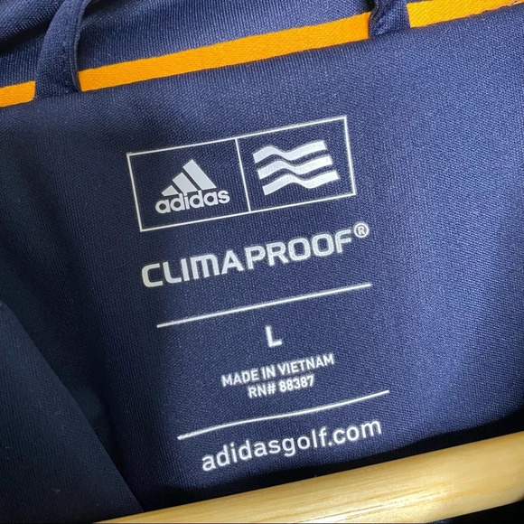 Adidas Blue Climaproof Storm Golf Full Zip Windbreaker Jacket Men's Size Large - Picture 4 of 12